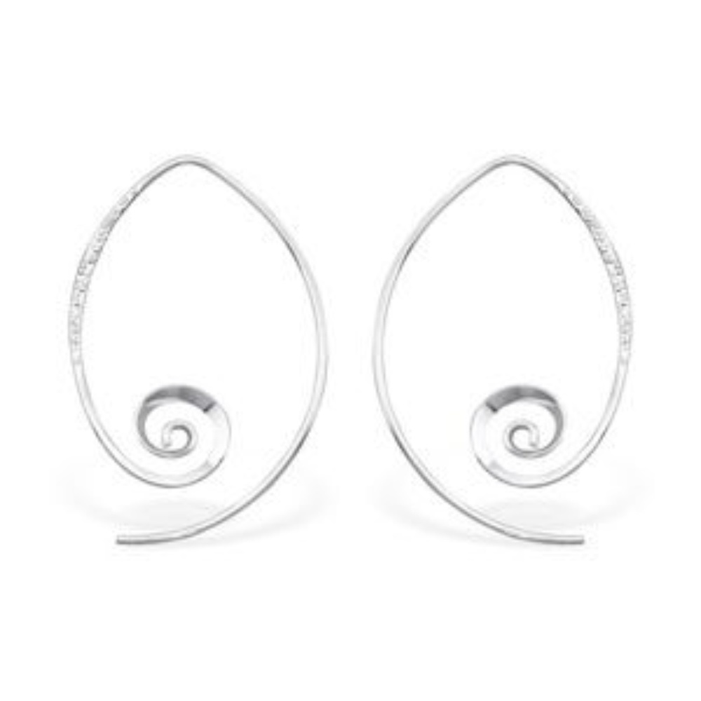 Sterling Silver Spiral Earrings